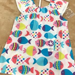 J Khaki Lightweight Fish Shirt Size 6